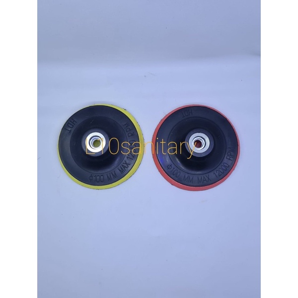 Tatakan Amplas Bulat Velcro / Rubber Pad / Pad Amplas Murah 4”