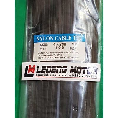 30cm Tali Ripet Kabel Ties Nylon Cable Tie 4x300mm Isi 100pc