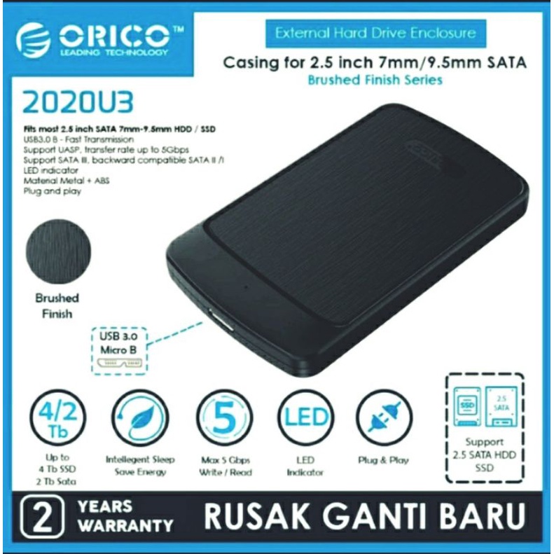 Eksternal Case Orico Original Untuk Hardisk dan SSD