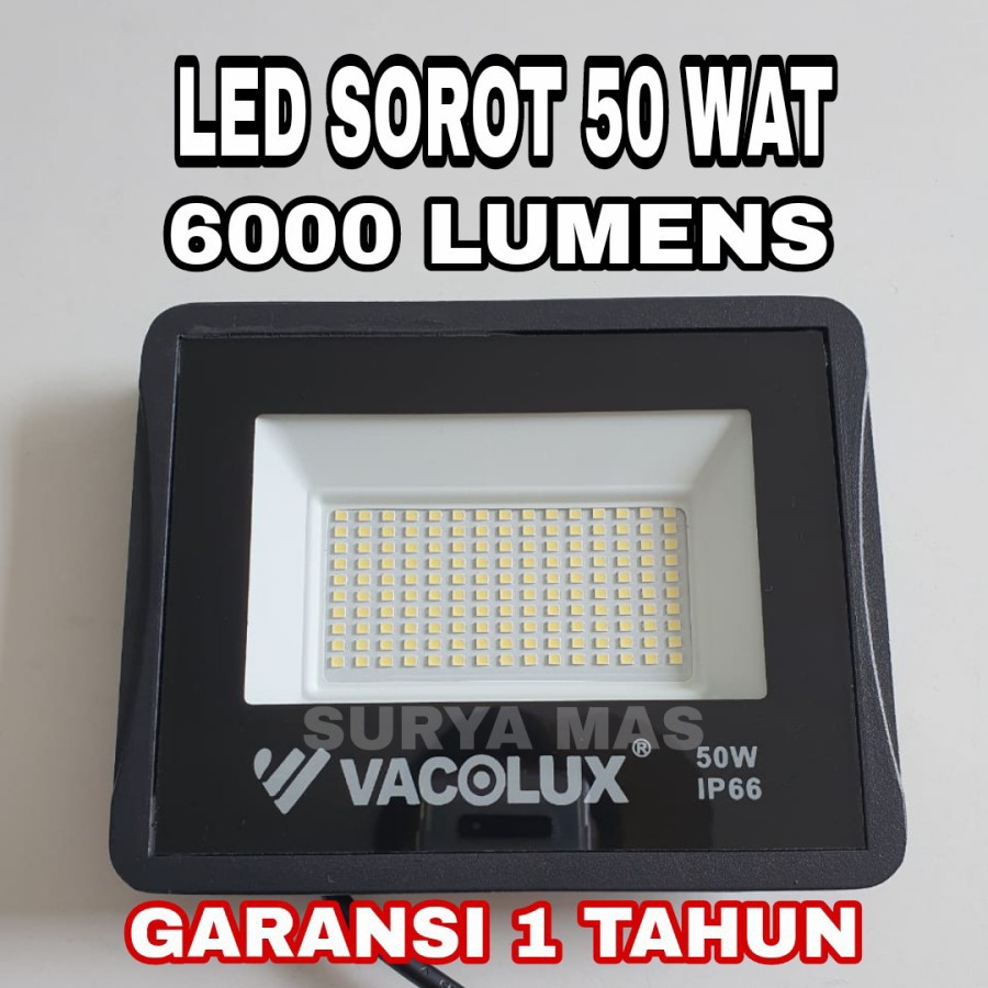 Vacolux Lampu Sorot 50 Watt Lampu Tembak Led Floodlight 50w Sorot