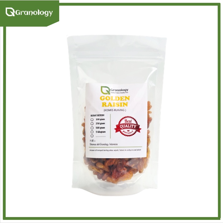 Golden Raisin / Kismis Kuning Kering (250 Gram) by Granology