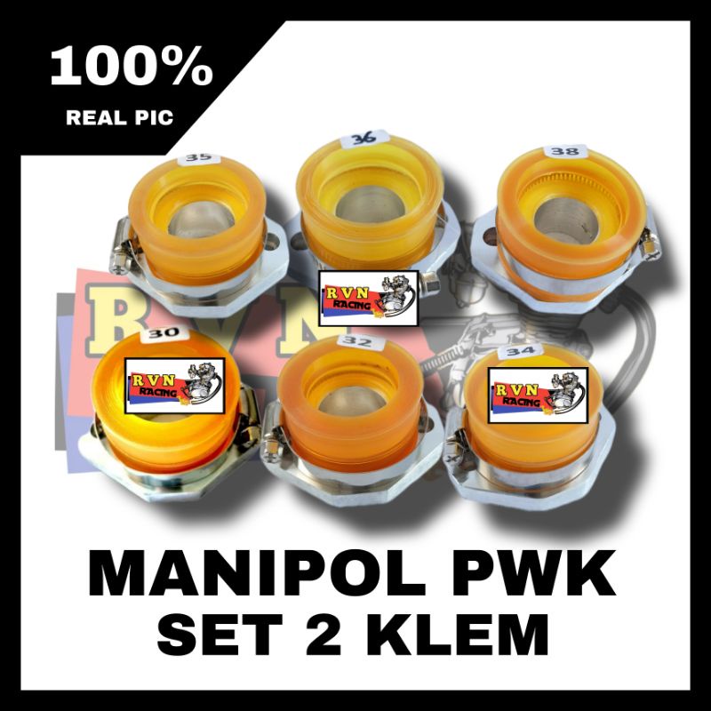 INTAKE MANIFOLD MANIPOL TIGER GL CB MEGAPRO HEREX TEFLON PWK 30 32 34 35 36 38