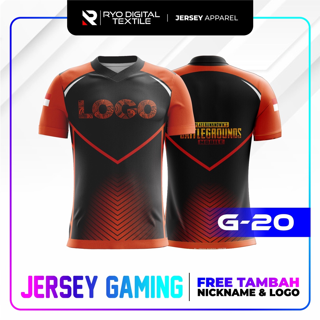 JERSEY GAMING ESPORT BISA CUSTOM LOGO NICKNAME - FULL PRINTING #3