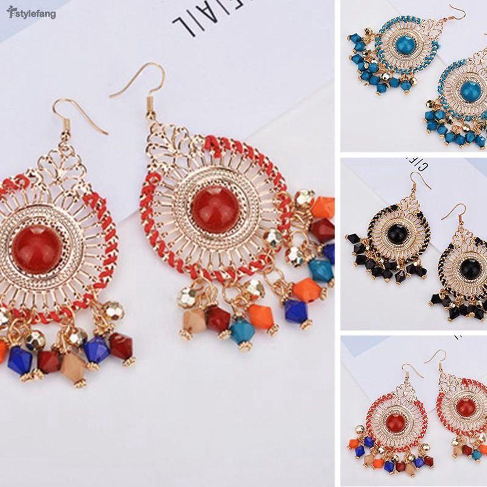 Needway Anting Berlebihan Vintage Untuk Aksesoris Wanita Hadiah Pesta Gaya Etnik Boho