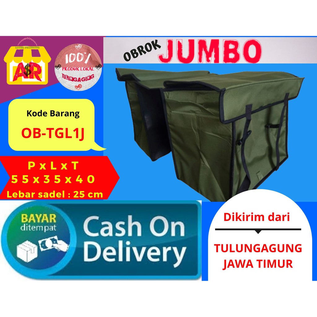 Bronjong motor kain terpal anti air Obrok motor Tas obrok Tas delivery Tas Kurir Obrok motor Sidebag
