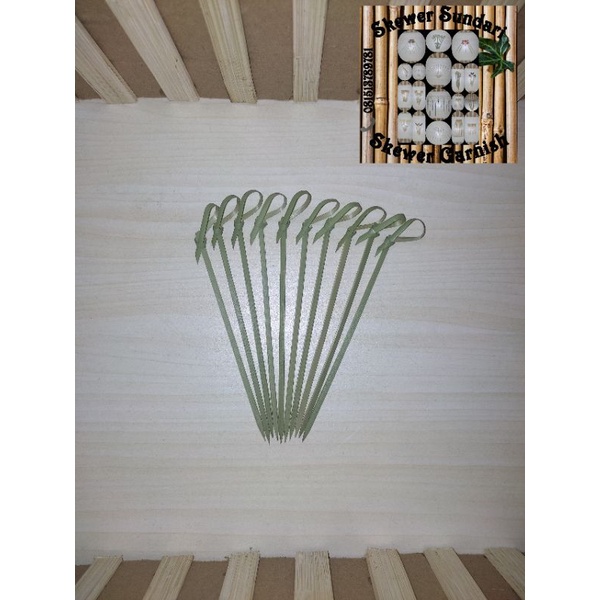 skewer simpul / pita / cocktail skewer 10cm (100pcs)