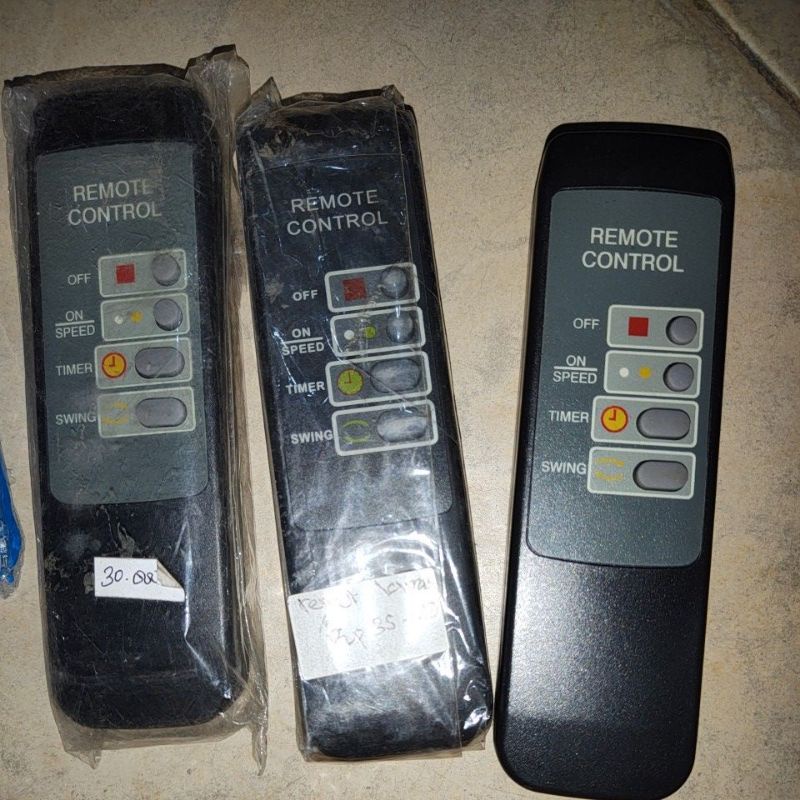 Remote control kipas angin