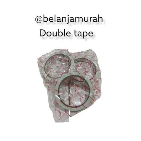 

DOUBLE TAPE GOAL TAPE PEREKAT 2 SISI 1/2 INCH -