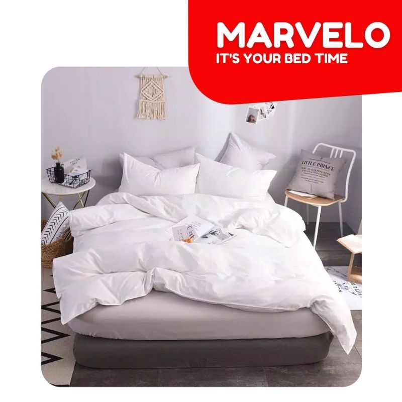 DUVET SPREI SET KING KOIL  KATUN JEPANG by Marvelo l Sprei Hotel Bintang l Duvet l Bedcover