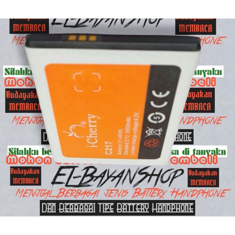 Batrai icherry C217 WORLD Batre BT i cherry C 217 Baterai Original Battery