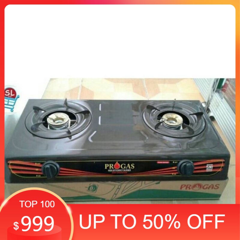 Ready Stock Kompor Gas 2 Tungku Progas / Kompor Murah 2 tungku Progas