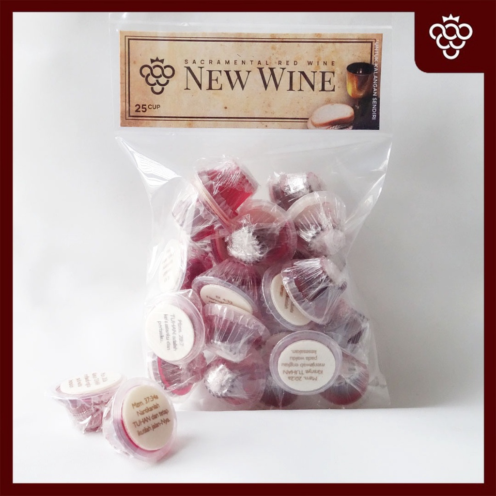 

Paket Anggur Perjamuan Kudus Hosti Ayat - isi 25