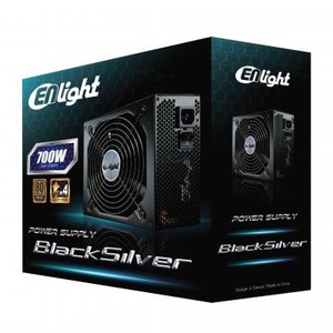 PSU / Power supply Enlight 700W black silver 80+