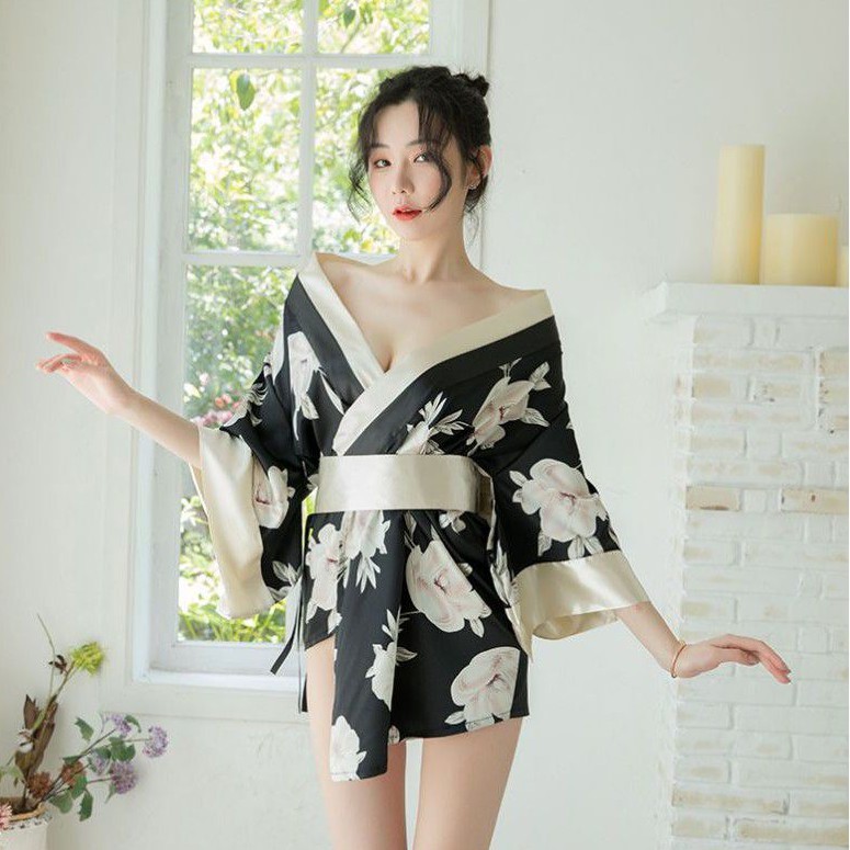 Lingerie Kostum Cosplay Yukata Wanita Jepang model Pita Seksi Premium S M L XL