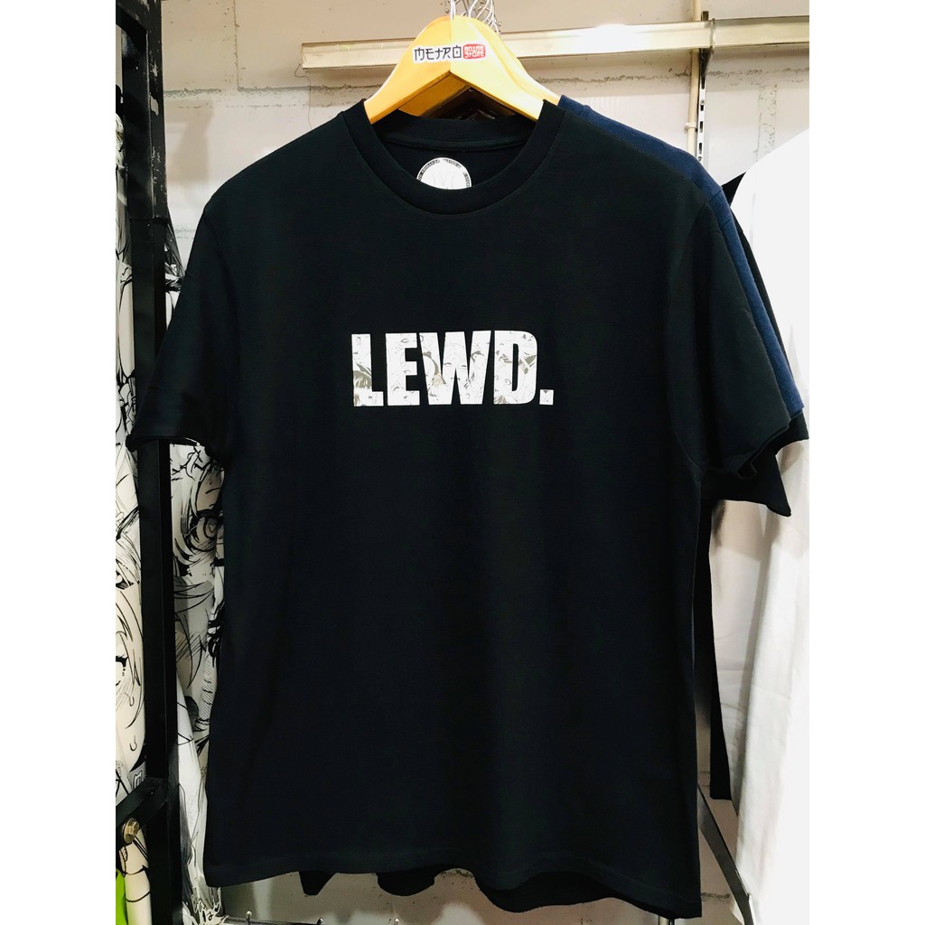 Kaos Ahegao LEWD Black Anime Manga Kawaii Premium Unisex Tshirt Wibu Otaku