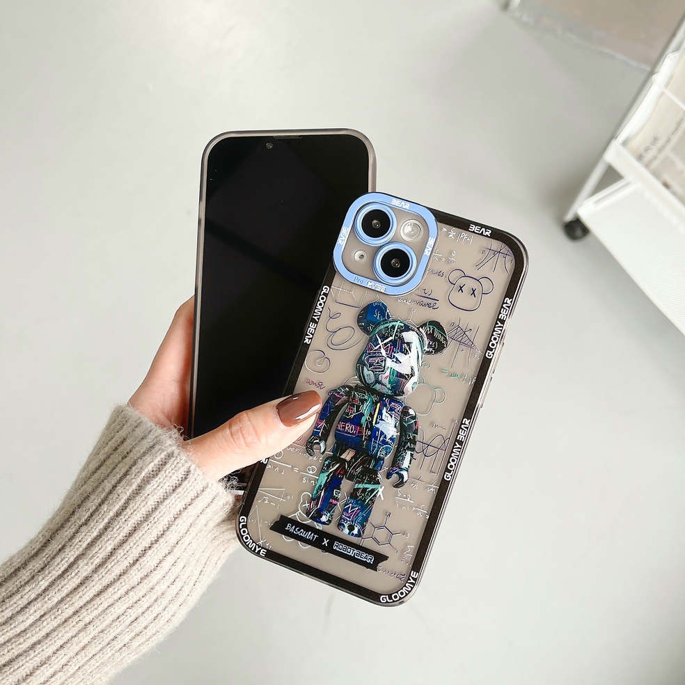 Case Xiaomi Redmi 10 Redmi Note 10 Note 10S Note 10 5G Redmi Note 10 Pro Note 11 Note 11S Note 11 Pro 4G 5G Poco M3 Pro 5G M4 Pro 4G Poco X3 Pro NFC Casing Kaws Gloomy X Robot  Silicon Transparant Premium