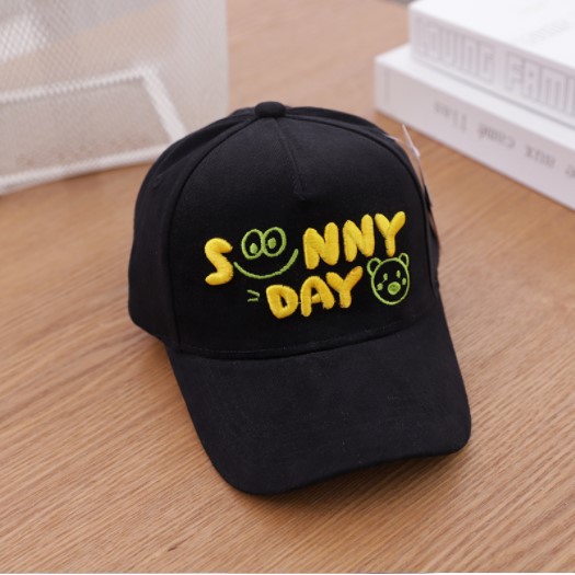 TOPI BASEBALL SUNNY DAY BORDIR - TOPI PET ANAK SMILE BEAR FULLCOLOUR