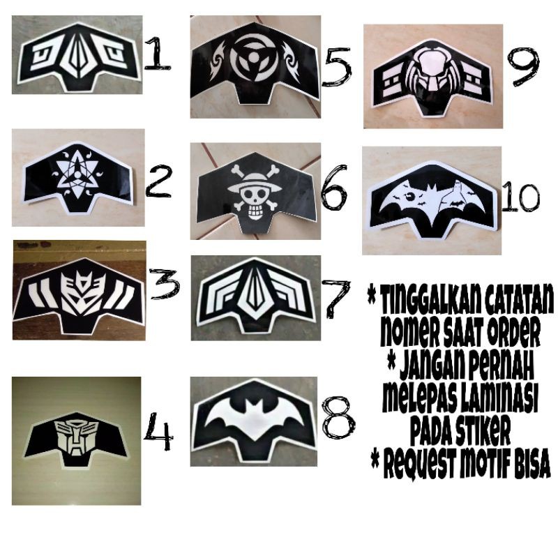 STICKER STOPLAMP VARIO NEW 2018 , 2019