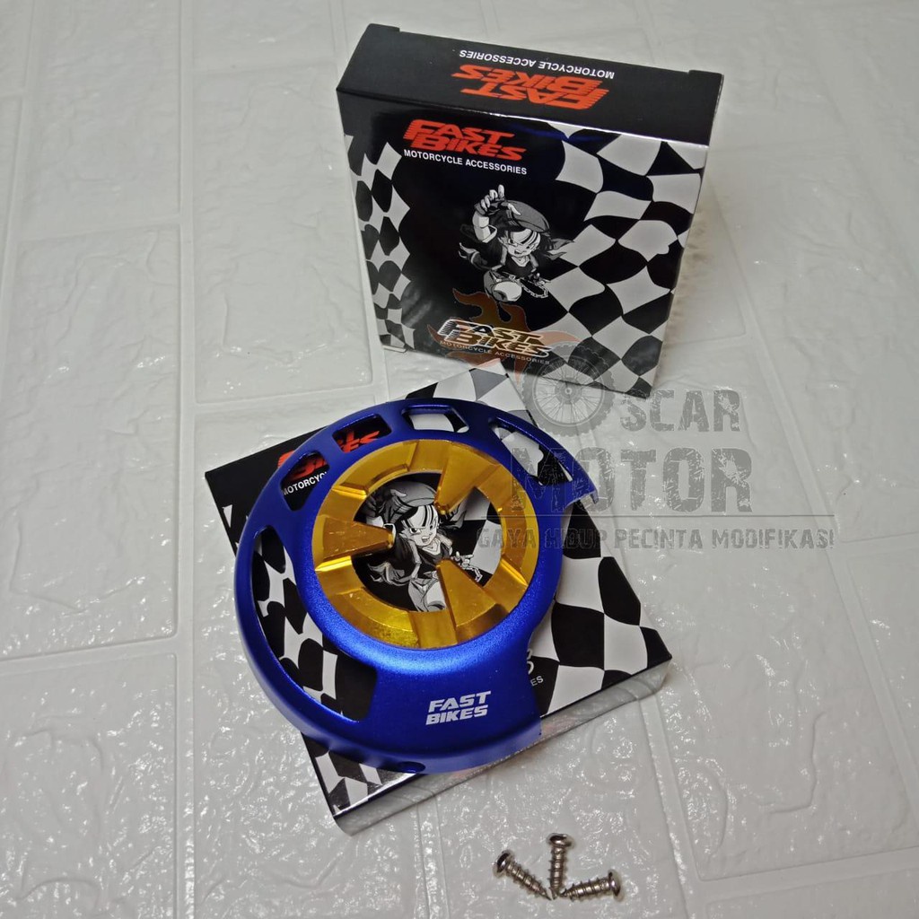 TUTUP COVER KIPAS FULL CNC PELINDUNG KIPAS MATIC HONDA BEAT VARIO MIO FINO SCOOPY FI ES motor