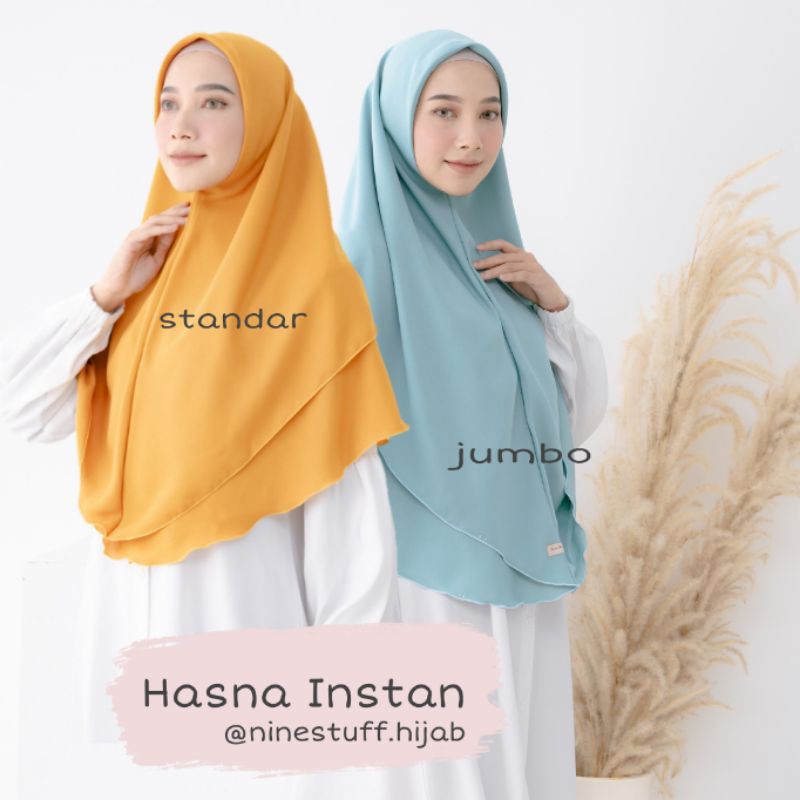 Ninestuff Hijab | Hijab Hasna Instan bolak-balik