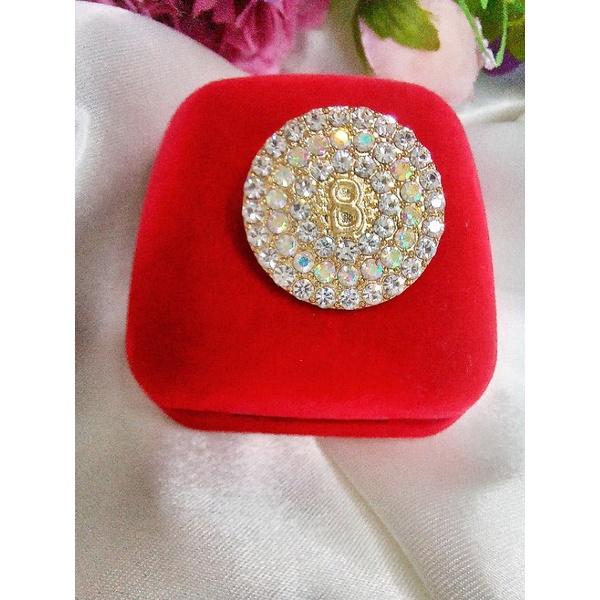 Bros B/bross signature branded import premium/brooch button/Bros hijab Athar shop scarve/Bros dada-B koin mata gold