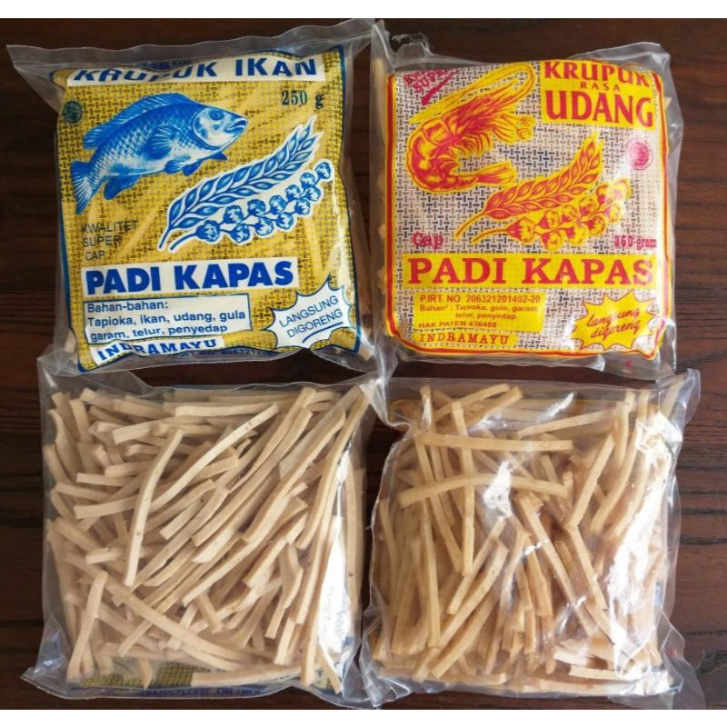 

Kerupuk Udang/Ikan Stik Padi Kapas Super 250g ASLI INDRAMAYU