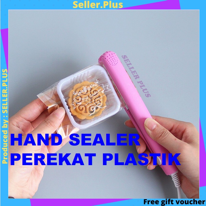Seller Plus Hand Sealer Perekat Pembungkus Plastik Mini Alat Press Plastik Sealing Portable Machine 