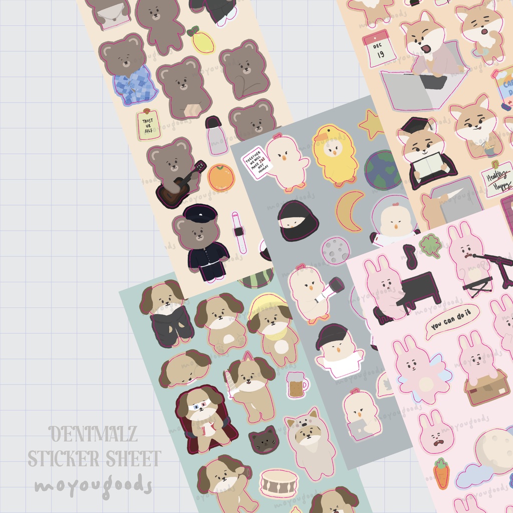 

Denimalz (DAY6) Sticker Sheet for Deco/Decoration/Journal by Moyou Goods | Stiker Kpop Lucu Cute