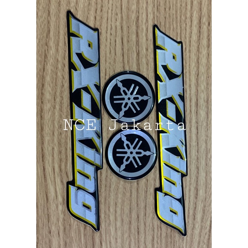 SEPASANG EMBLEM STIKER TIMBUL YAMAHA RX KING-NO 5