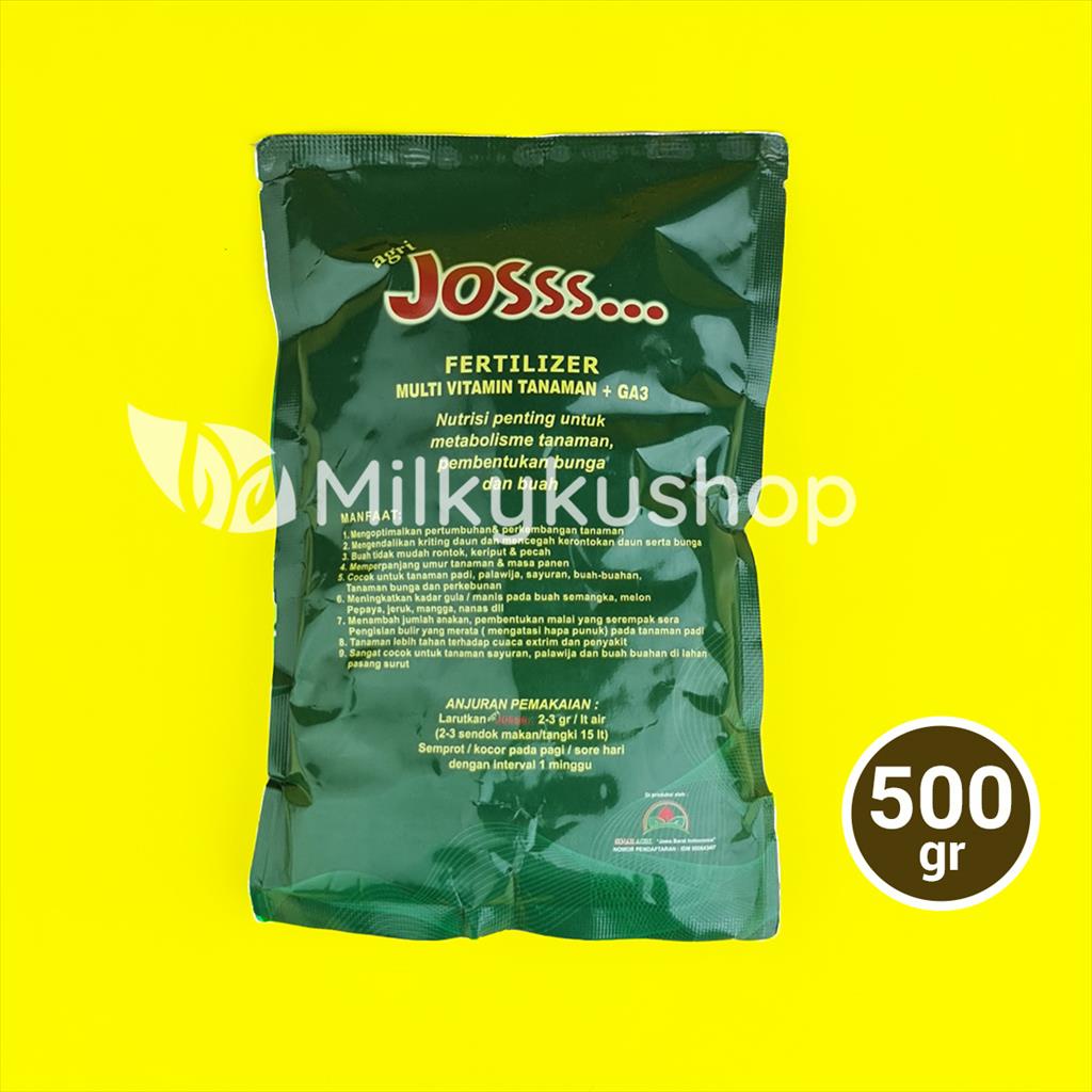 PUPUK JOSSS JOSS 500 GRAM KEMASAN PABRIK ANTI RONTOK BUNGA BUAH