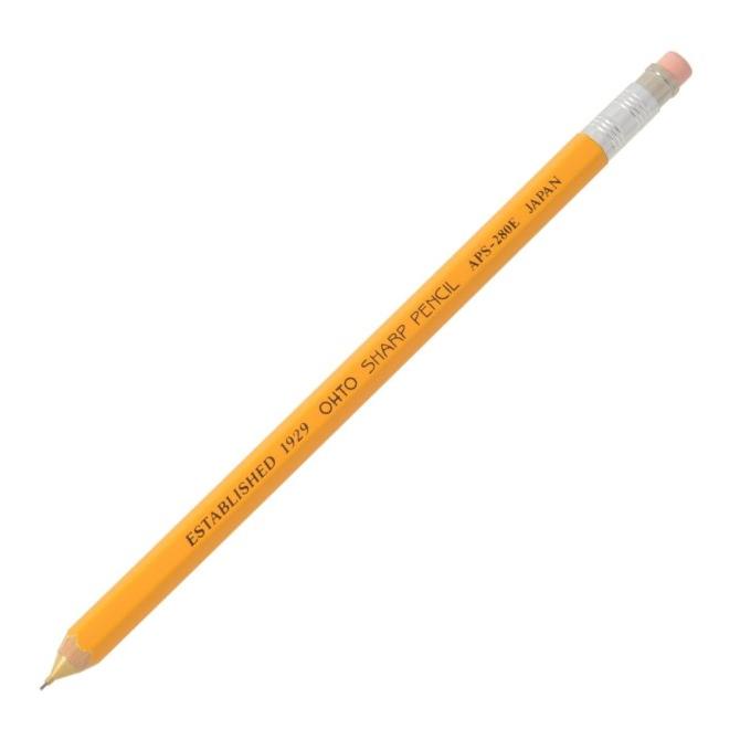 

paling diminati] Ohto Sharp Wooden Mechanical Pencil APS-280E - Yellow
