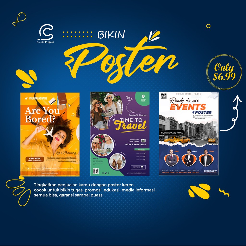 Jual Desain Grafis Poster Leaflet Kartu Nama Banner Spanduk Pamflet Design Graphic 6093