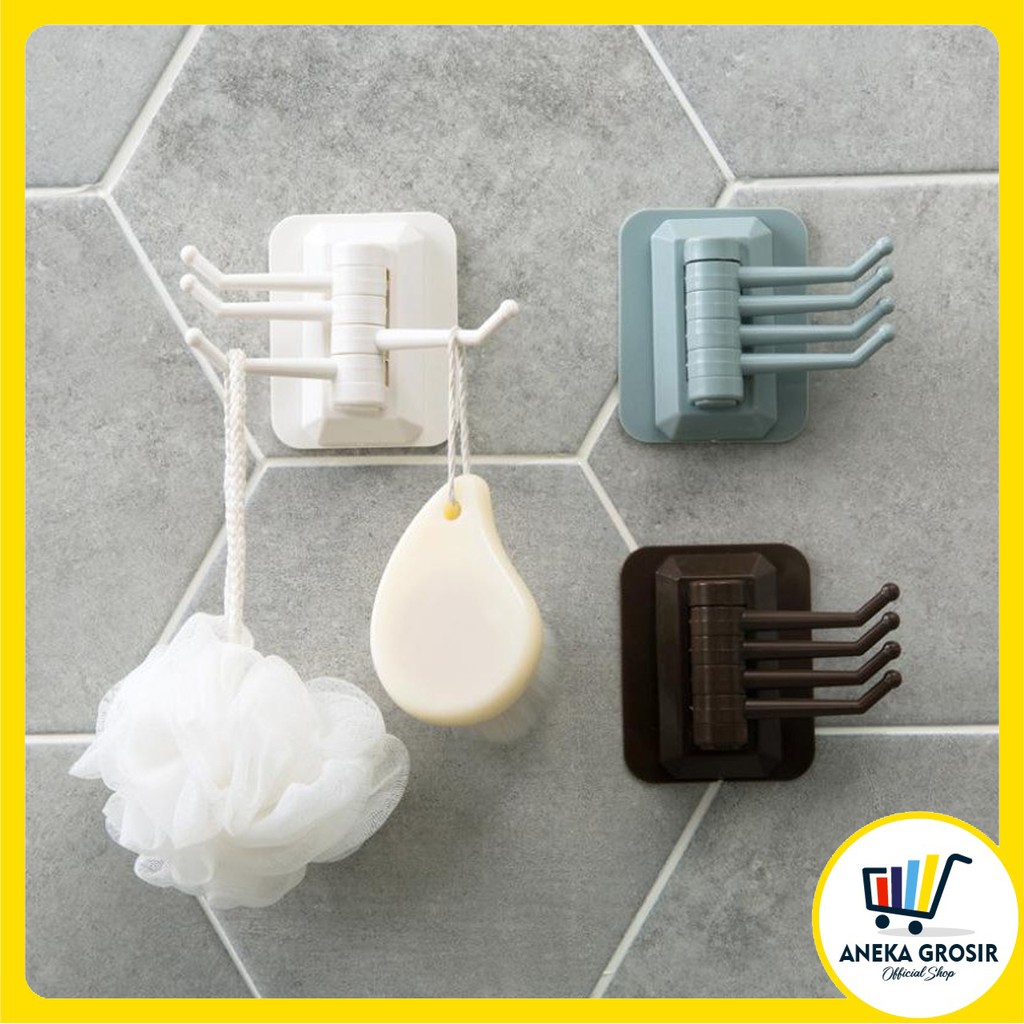 Distributor Anekagrosir | Gantungan Hook Kait 4 - Gantungan Serbaguna - Gantungan Baju - Hook - Tempelan bQBl8dTzlLYX1