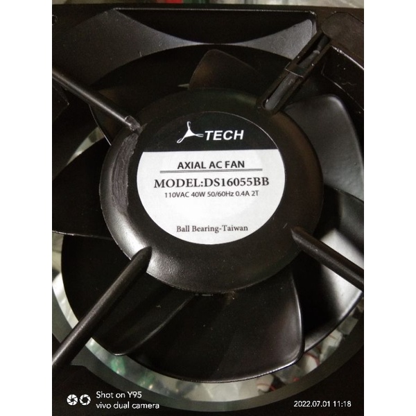 FAN AC ATECH ORI AC 110V 16CM X 5,8CM BALL BEARING TAIWAN ALL METAL