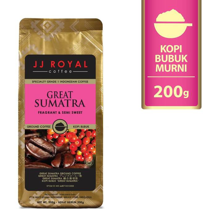 

Coffee/Kopi JJ Royal Great Sumatra Blend Ground Bag 200g