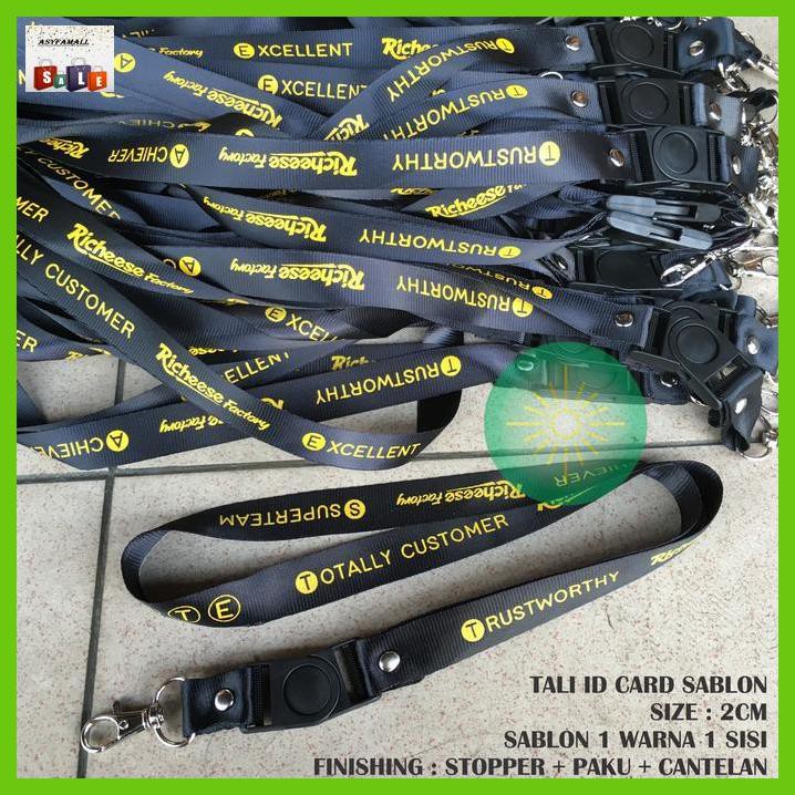 

DOCUMENTO- TALI ID CARD NYLON 2 CM + SABLON / TALI LANYARD / GANTUNGAN ID -ASLIII.