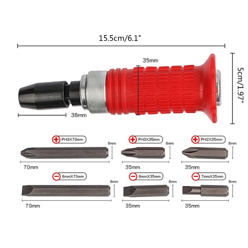 Set Alat Ekstraktor Impact Driver Untuk Obeng Bits Steel