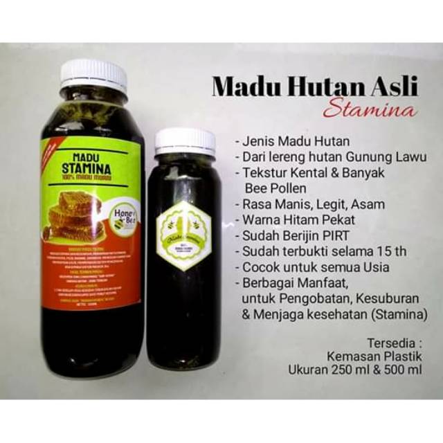 

Madu Hutan Asli 100 % Murni 250ml