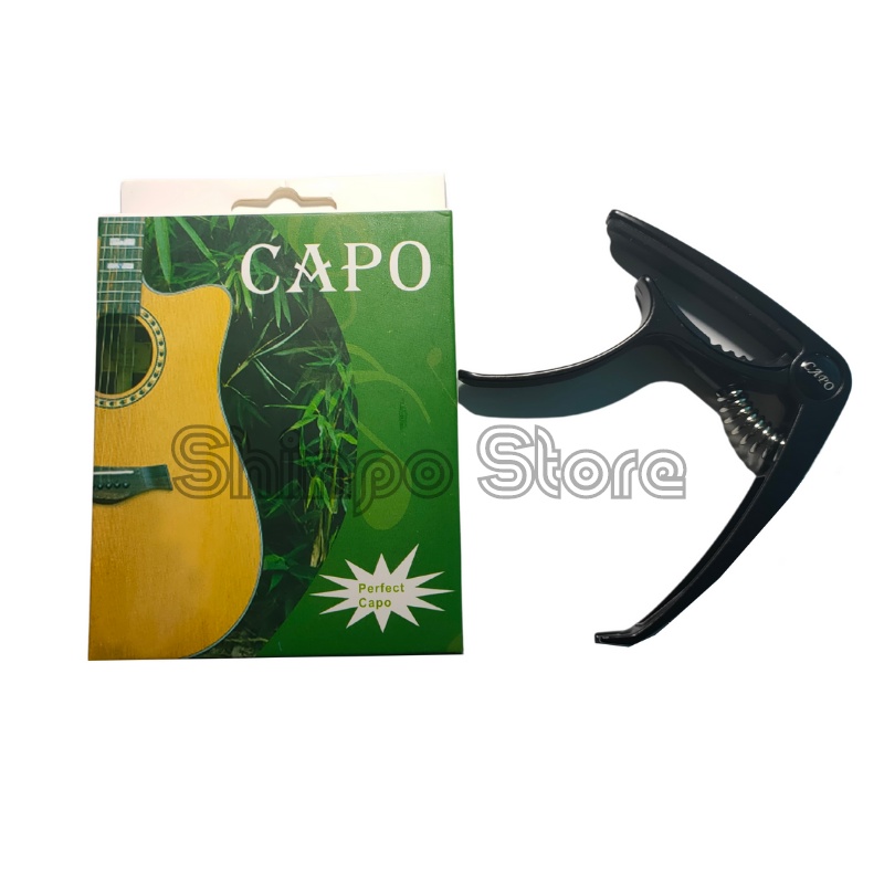 Capo Gitar Akustik Elektrik Nylon Bahan Zinc Alloy and Pin Puller