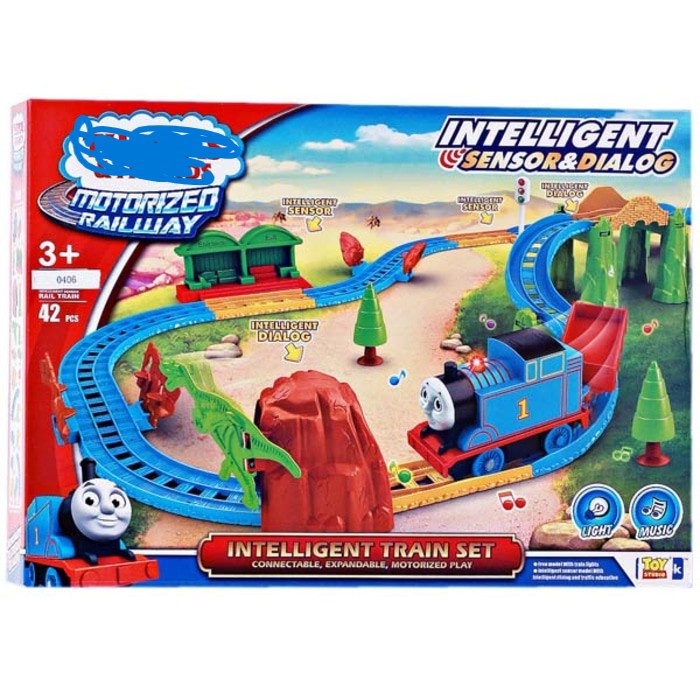 istanatoys.id MAINAN Tomas INTELLIGENT SENSOR & DIALOG TRAIN SET 42 PCS No.E5003