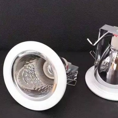 kap rumah lampu downlight 3.5 Inch Fitting E27