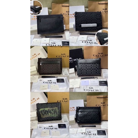 COACH CLUTCH ORIGINAL / TAS TANGAN PRIA ORIGINAL