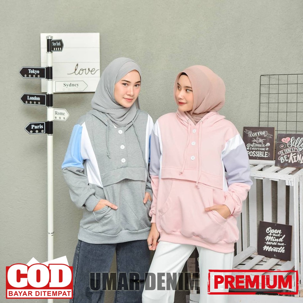 Hoodie cessa pastel model jaket terbaru wanita