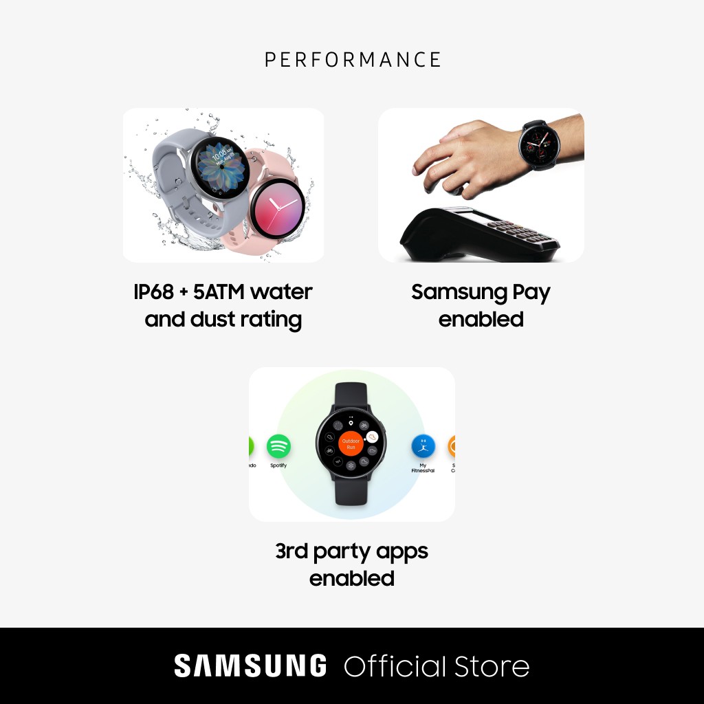 Samsung Galaxy Watch Active 2 - 44mm Stainless Silver