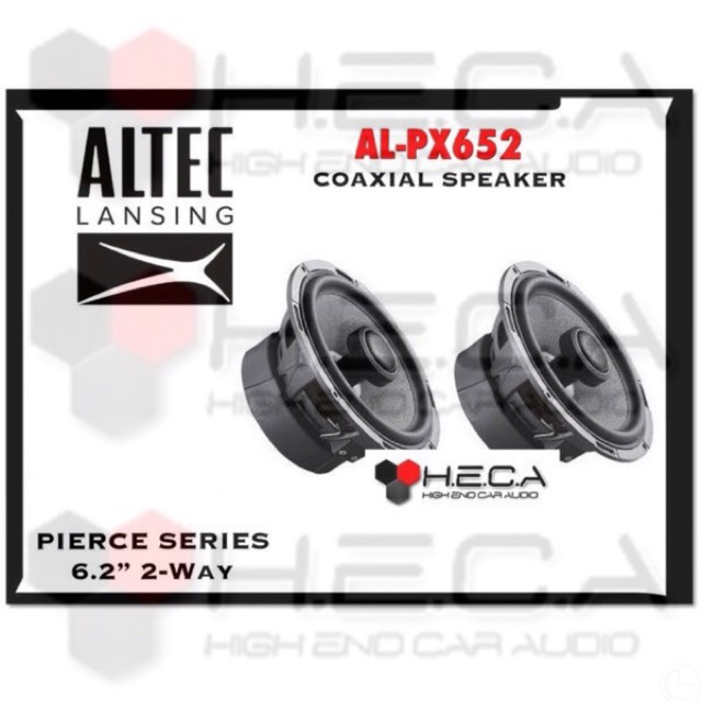 ALTEC Lansing AL-PX652 Pierce Series Speaker Coaxial Mobil 2-Way 6.5 inch