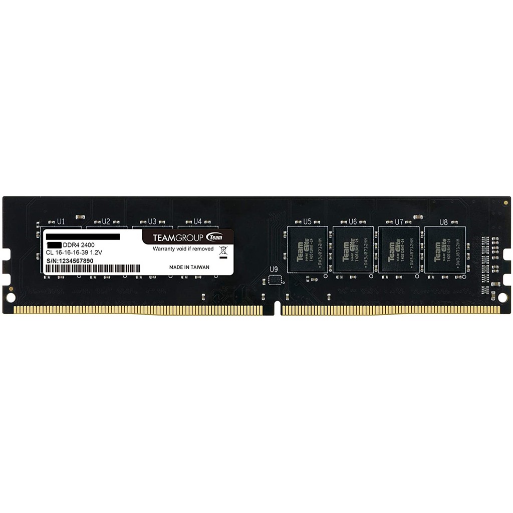 Ram Team elite 8gb ddr4 pc19200 2400mhz 1.2v longdimm for pc - Ram memory komputer