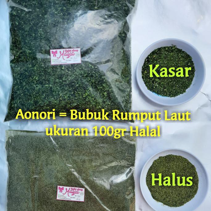

Aonori 100Gr Halal Rumput Laut Bubuk Nori Powder Taburan Takoyaki - Halus 100Gr