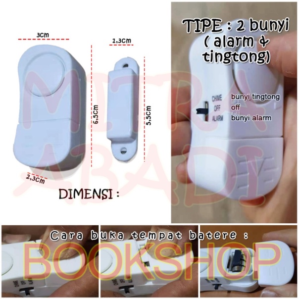 Alarm Anti Maling / Door Window Entry Alarm Home Security Alarm