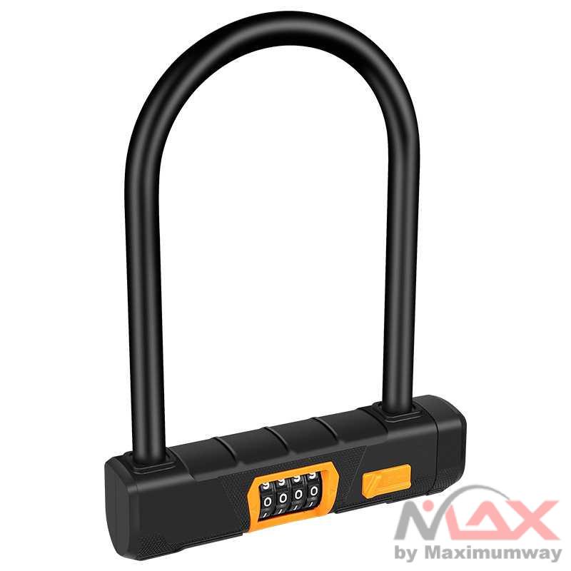 Tonyon Gembok Sepeda U-Lock Kode Angka 4 Digit - TY733 Warna Hitam