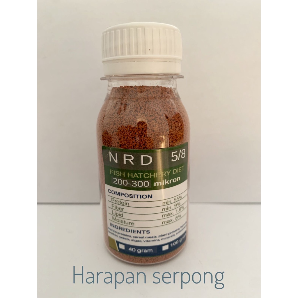 PELET NRD 500 800 PELET NRD 5/8 PAKAN IKAN HIAS GUPPY CUPANG 40GR